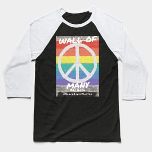 Peace Wall of Many by Lara L Baseball T-Shirt